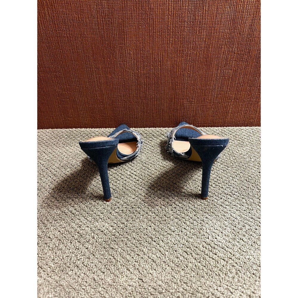 Shein Denim Heels Size 7.5 (38 Europe) - Picture 3 of 4